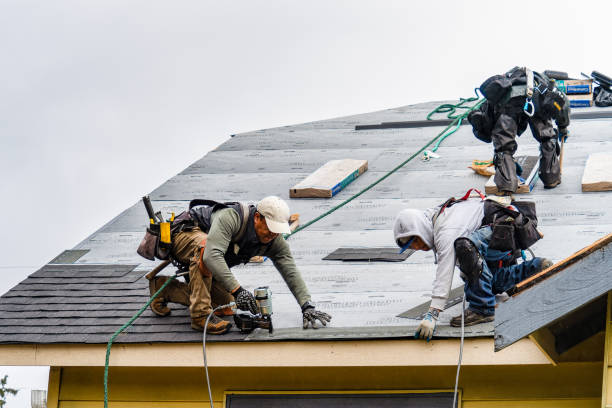 Professional Roofing technician working in Central Valley, NY